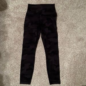 Lululemon Wunder Under Camo Leggings